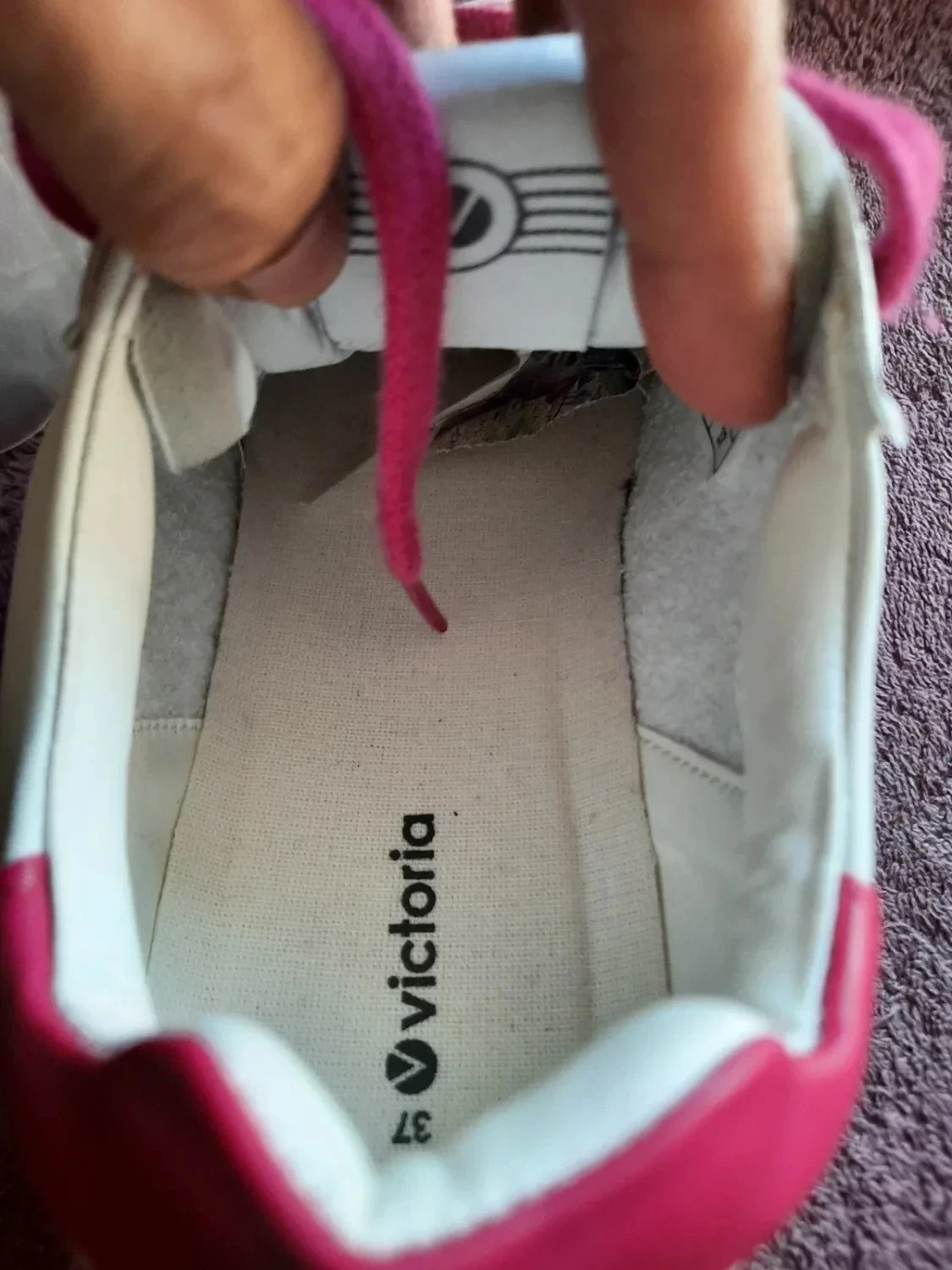 Leather and faux leather sneakers, women's size 37. Victoria. – photo 12